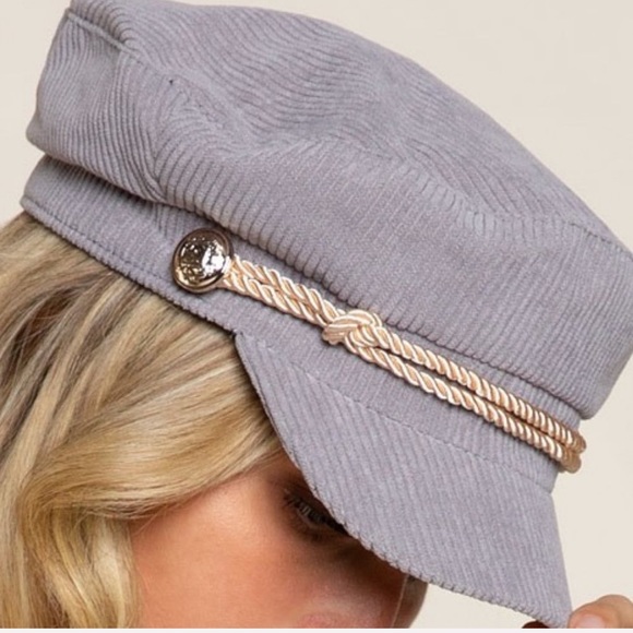 🌪POL CORDUROY NEWS BOY HAT - Picture 9 of 10